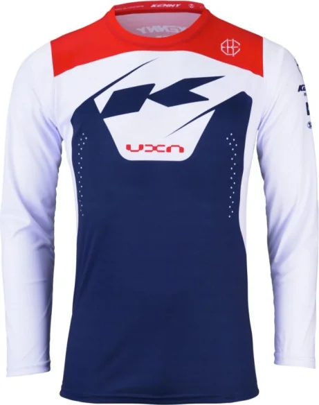 Tricou Bike MTB Elite Navy Blue White Red