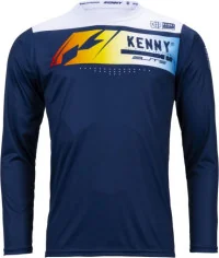 Tricou Bike MTB Elite Navy Blue White Red Yellow