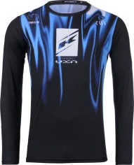 Kids MX-Enduro Jersey Track Raw Smoke Black-Blue-White 2025 | Kenny 251-3403023-5002 - Moto24