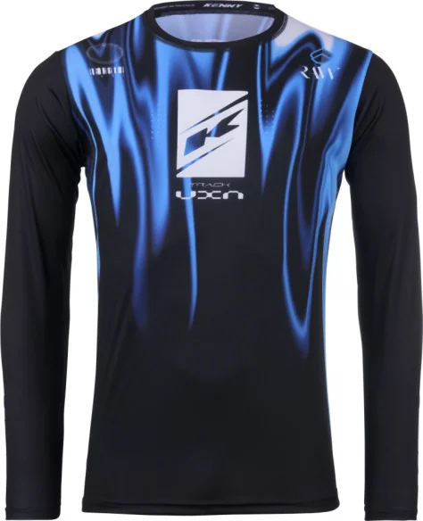 Kids MX-Enduro Jersey Track Raw Smoke Black-Blue-White 2025 | Kenny 251-3403023-5002 - Moto24