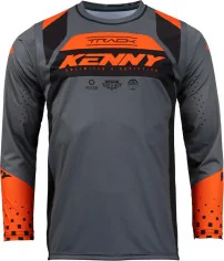 Kids MX-Enduro Jersey Track Grey-Black-Orange | Kenny 231-3403022-5048 - Moto24