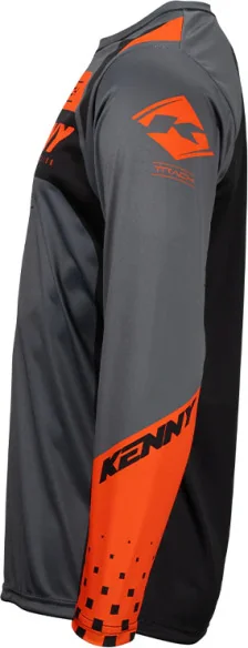 Kids MX-Enduro Jersey Track Grey-Black-Orange | Kenny 231-3403022-5048 - Moto24