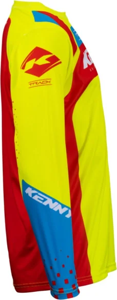 Kids MX-Enduro Jersey Track Neon Yellow-Red-Blue-White | Kenny 231-3403022-5092 - Moto24