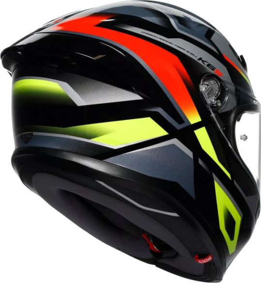 Casca Moto Full-Face K6 S Agv E2206 Mplk Erazer Black Red Yellow Fluo