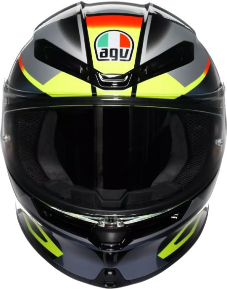 Casca Moto Full-Face K6 S Agv E2206 Mplk Erazer Black Red Yellow Fluo