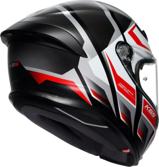 Casca Moto Full-Face K6 S Agv E2206 Mplk Karve Matt Black White Red