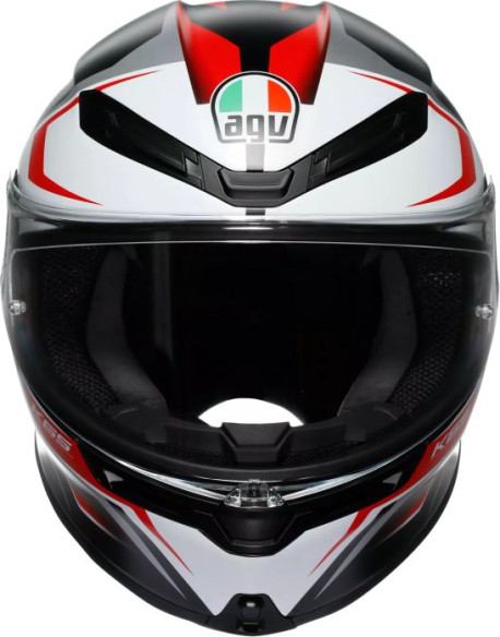 Casca Moto Full-Face K6 S Agv E2206 Mplk Karve Matt Black White Red
