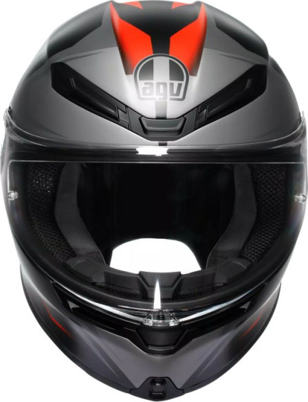 Casca Moto Full-Face K6 S Agv E2206 Mplk Karve Matt Black Grey Red
