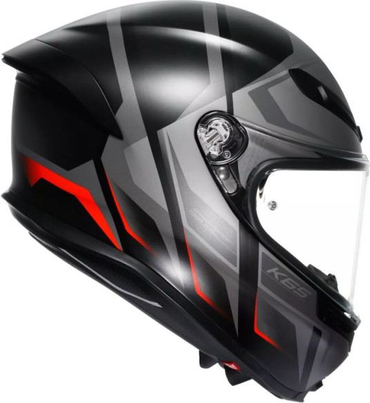 Casca Moto Full-Face K6 S Agv E2206 Mplk Karve Matt Black Grey Red