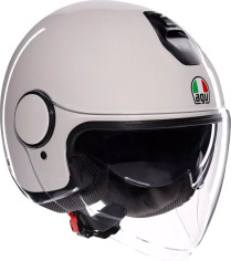 Casca Moto Open-Face Eteres Agv E2206 Levanto Black Silver Red