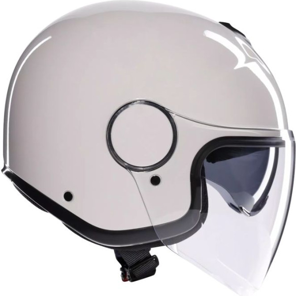 Casca Moto Open-Face Eteres Agv E2206 Levanto Black Silver Red
