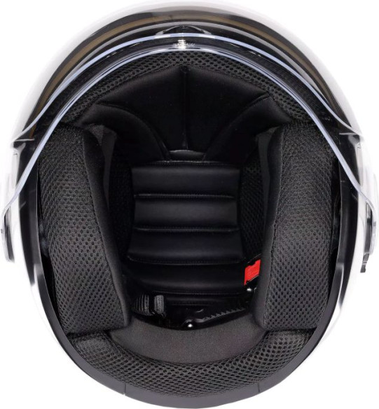 Casca Moto Open-Face Eteres Agv E2206 Levanto Black Silver Red