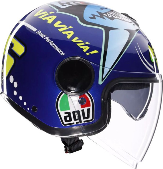 Casca Moto Open-Face Eteres Agv E2206 Rossi Misano 2015
