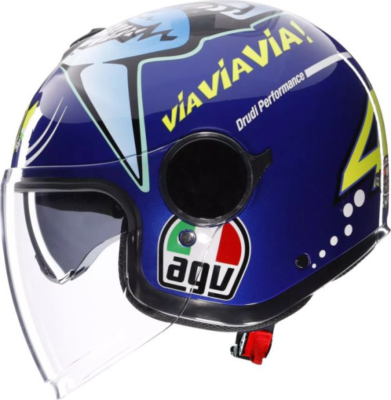 Casca Moto Open-Face Eteres Agv E2206 Rossi Misano 2015