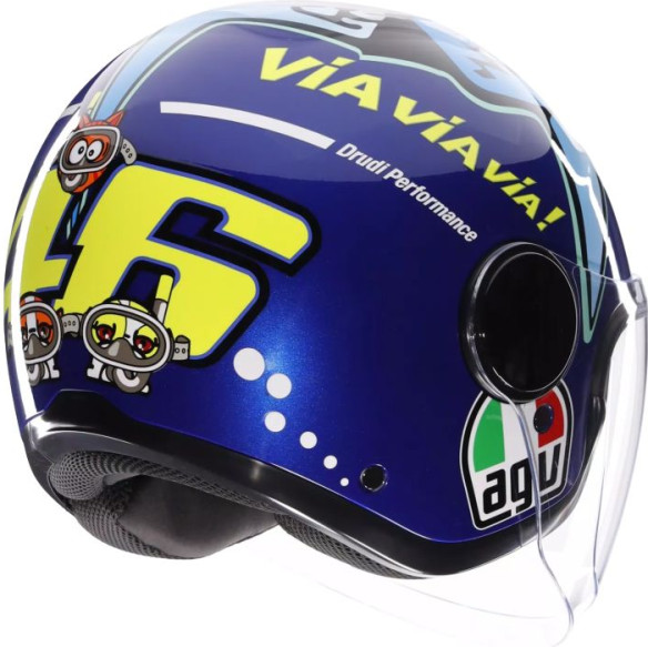 Casca Moto Open-Face Eteres Agv E2206 Rossi Misano 2015