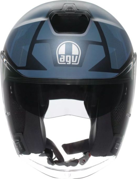 Casca Moto Open-Face Irides Agv E2206 Trieste Matt Blue Grey