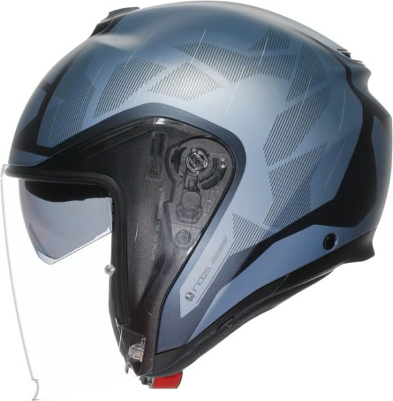 Casca Moto Open-Face Irides Agv E2206 Trieste Matt Blue Grey