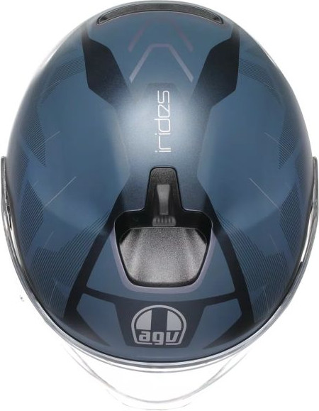 Casca Moto Open-Face Irides Agv E2206 Trieste Matt Blue Grey