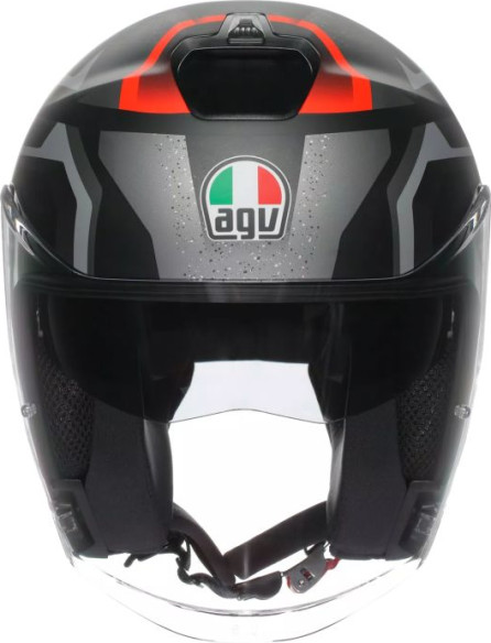 Casca Moto Open-Face Irides Agv E2206 Zurigo Matt Black Grey