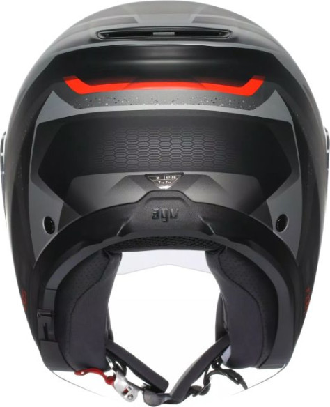 Casca Moto Open-Face Irides Agv E2206 Zurigo Matt Black Grey