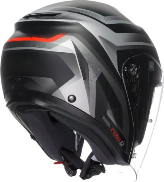 Casca Moto Open-Face Irides Agv E2206 Zurigo Matt Black Grey