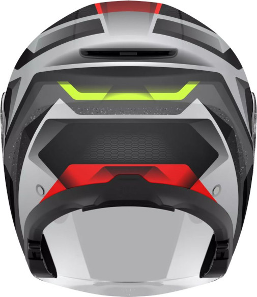 Casca Moto Open-Face Irides Agv E2206 Zurigo Black Red Yellow Fluo