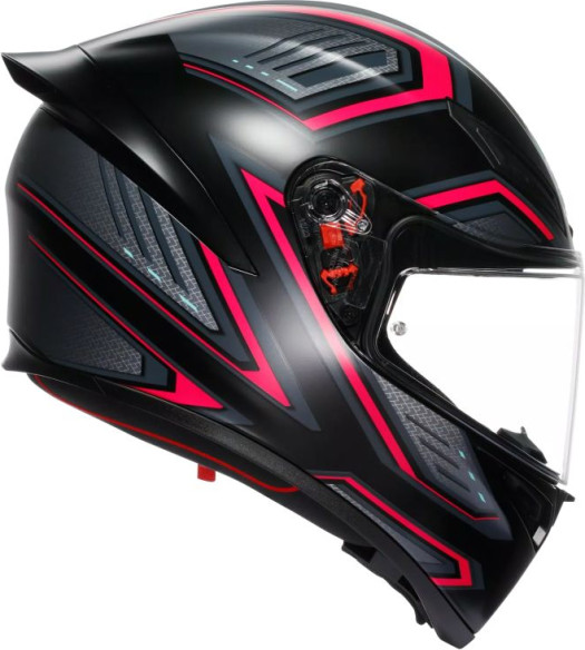 Casca Moto Full-Face K1 S Agv E2206 Sling Matt Black Pink
