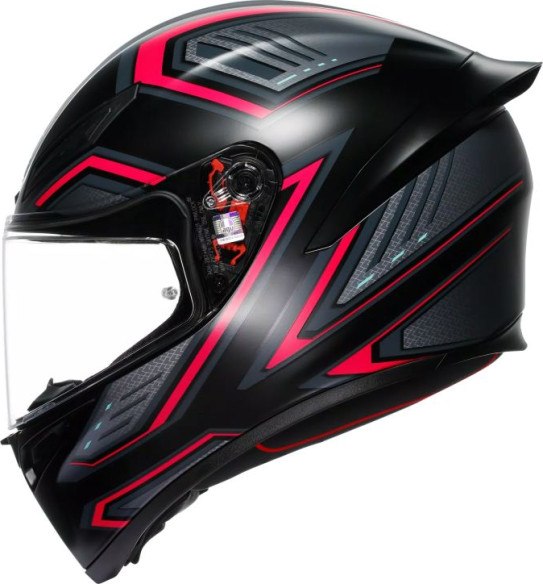 Casca Moto Full-Face K1 S Agv E2206 Sling Matt Black Pink