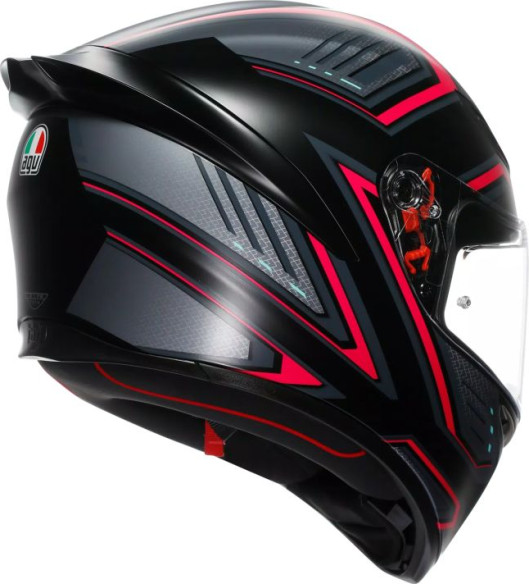 Casca Moto Full-Face K1 S Agv E2206 Sling Matt Black Pink