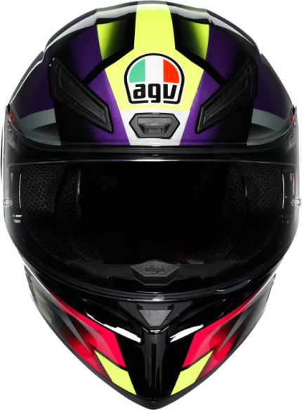 Casca Moto Full-Face K1 S Agv E2206 Fastlap Black Purple Pink