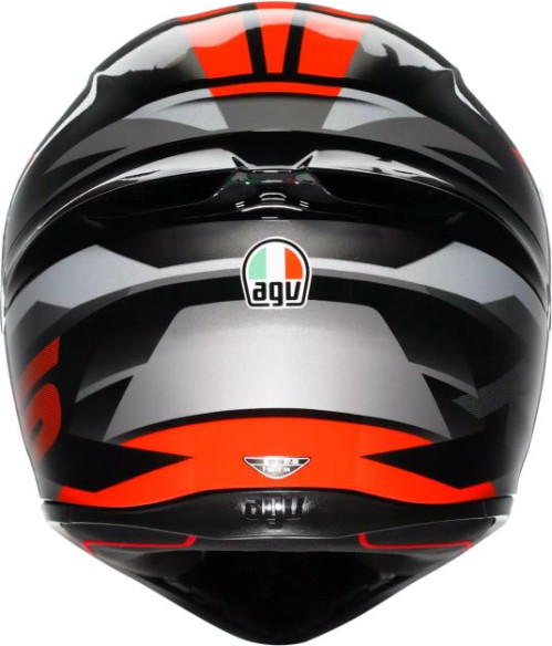 Casca Moto Full-Face K1 S Agv E2206 Fastlap Black Grey Red