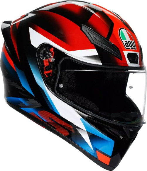 Casca Moto Full-Face K1 S Agv E2206 Fastlap Black Red Blue