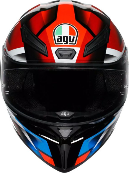 Casca Moto Full-Face K1 S Agv E2206 Fastlap Black Red Blue
