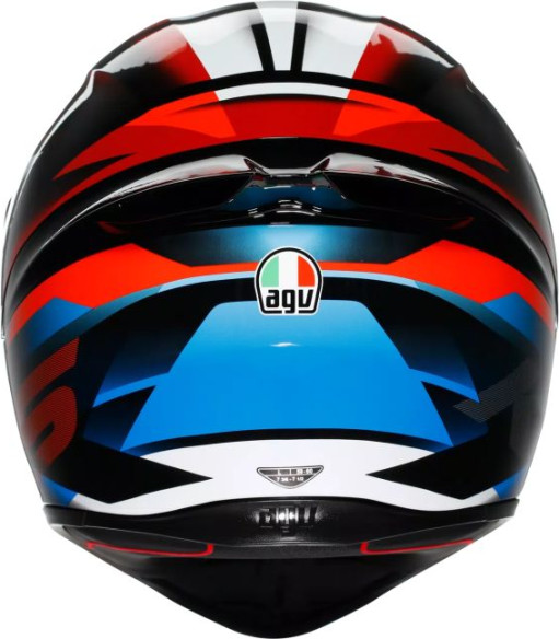 Casca Moto Full-Face K1 S Agv E2206 Fastlap Black Red Blue