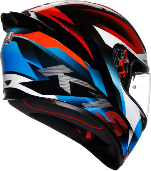 Casca Moto Full-Face K1 S Agv E2206 Fastlap Black Red Blue