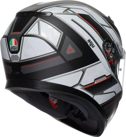 Casca Moto Full-Face K3 Agv E2206 Mplk Rivia Matt Black White