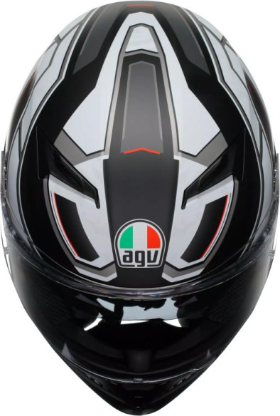 Casca Moto Full-Face K3 Agv E2206 Mplk Rivia Matt Black White
