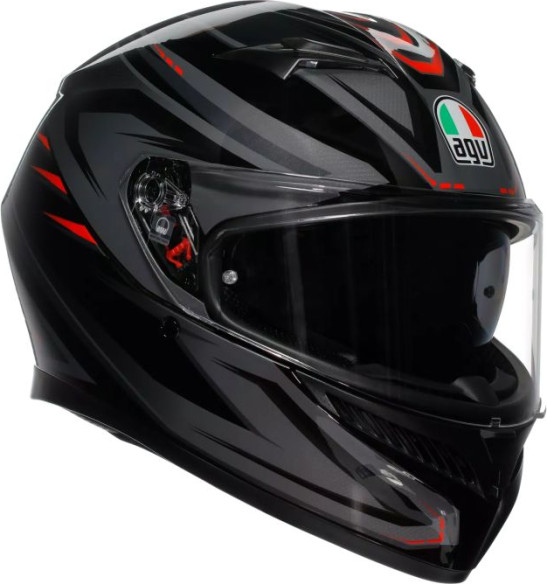 Casca Moto Full-Face K3 Agv E2206 Mplk Syth Black Red
