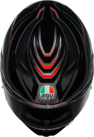 Casca Moto Full-Face K3 Agv E2206 Mplk Syth Black Red