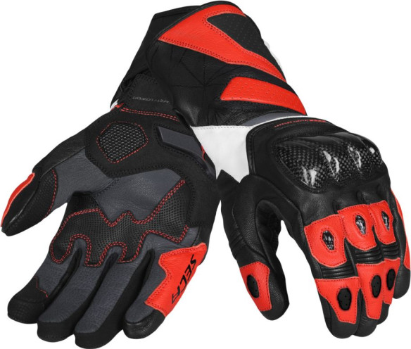 Manusi Moto Piele Atom Red