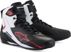 Ghete Moto Faster-4 V4 Black White Red 25