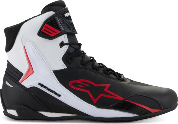 Ghete Moto Faster-4 V4 Black White Red 25