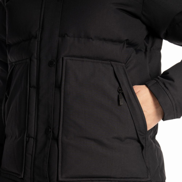 Geaca Dama Pine Haven Down Hooded Black 25