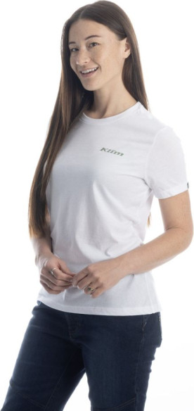 Tricou Dama Canyon Tri-blend White Hedge Green 25