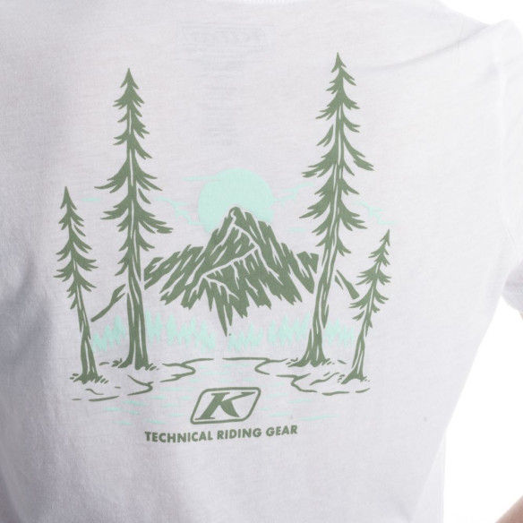 Tricou Dama Canyon Tri-blend White Hedge Green 25