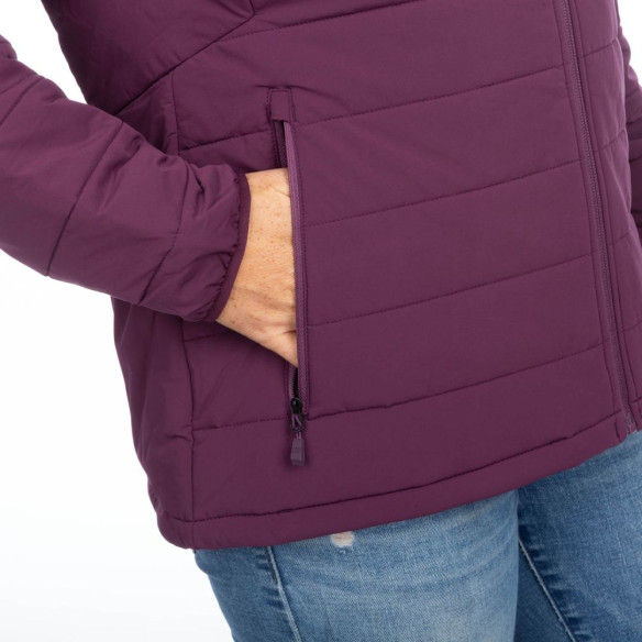 Geaca Dama Waverly Stretch Insulated Hooded Italian Plum 25