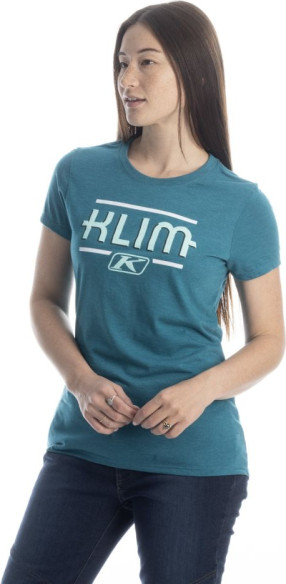 Tricou Dama Kute Corp SS Heathered Teal Beach Glass 25