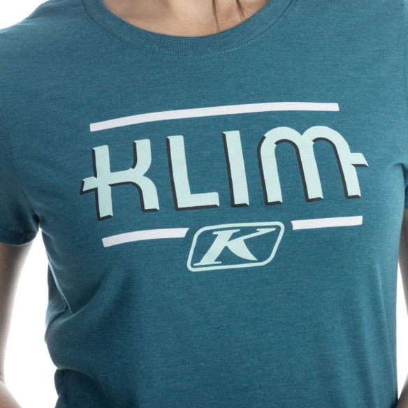 Tricou Dama Kute Corp SS Heathered Teal Beach Glass 25