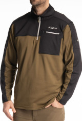 Bluza Glacier 1 4 Zip Dark Olive Black 25