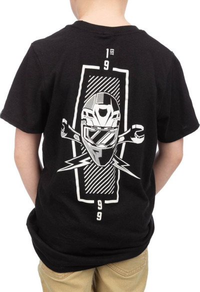 Tricou Copii Petrol Tri-blend Black White 25